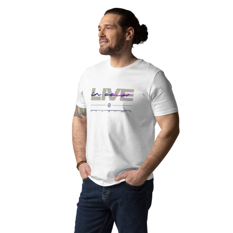 Live in Color Unisex Organic Cotton Tee 11